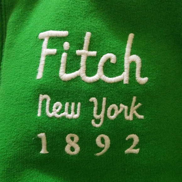 Abercrombie and Fitch green zipper warm sweater - Picture 2 of 4